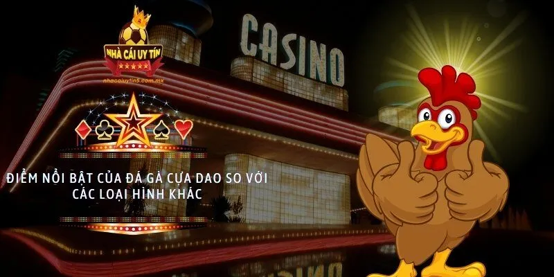 Điểm nổi bật của đá gà cựa dao so với các loại hình khác